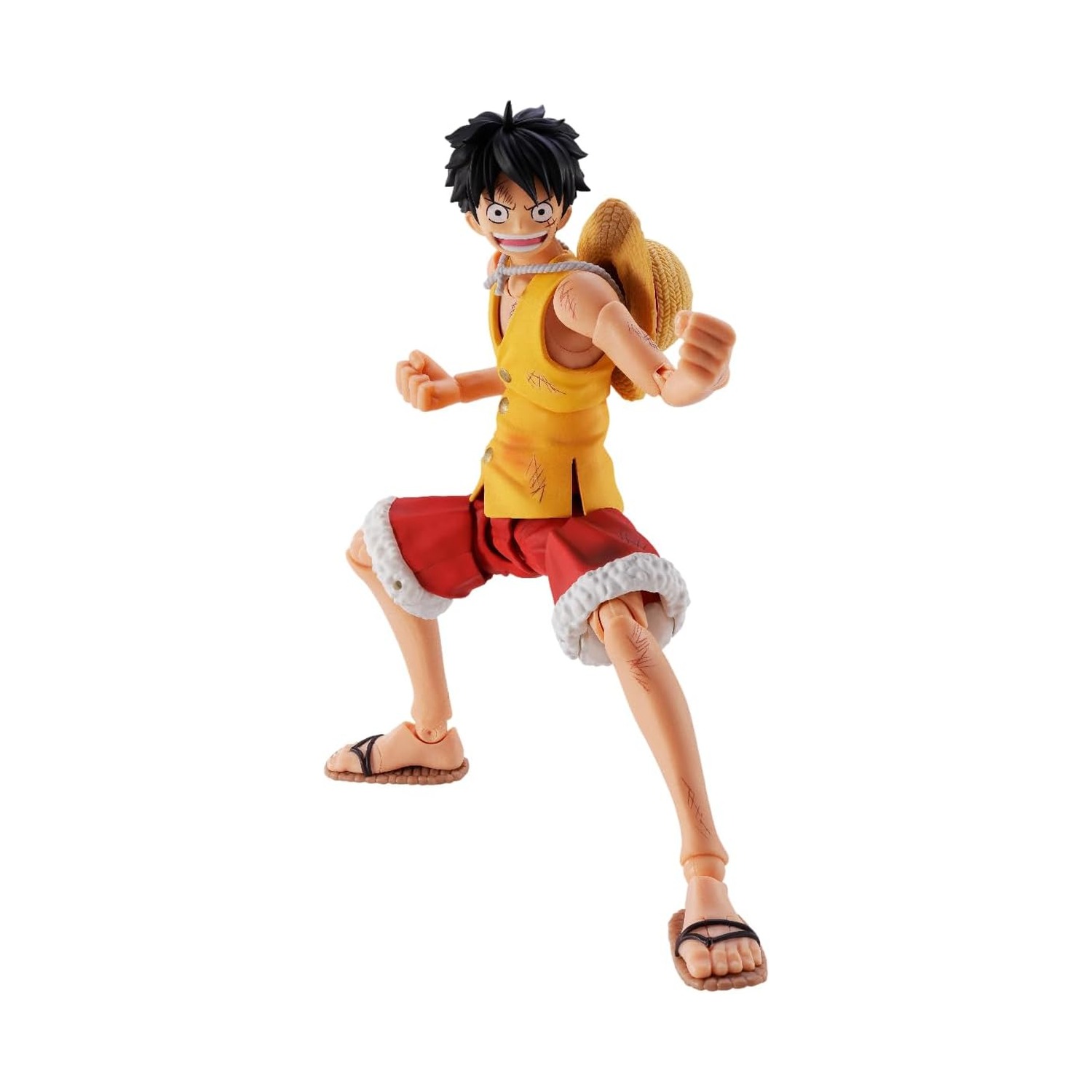 S.H.Figuarts One Piece Monkey D. Luffy -Batalha de Marineford- — Action Figure Articulada Bandai Tamashii Nations (aprox. 14,5 cm) [Sob encomenda] — imagem 2