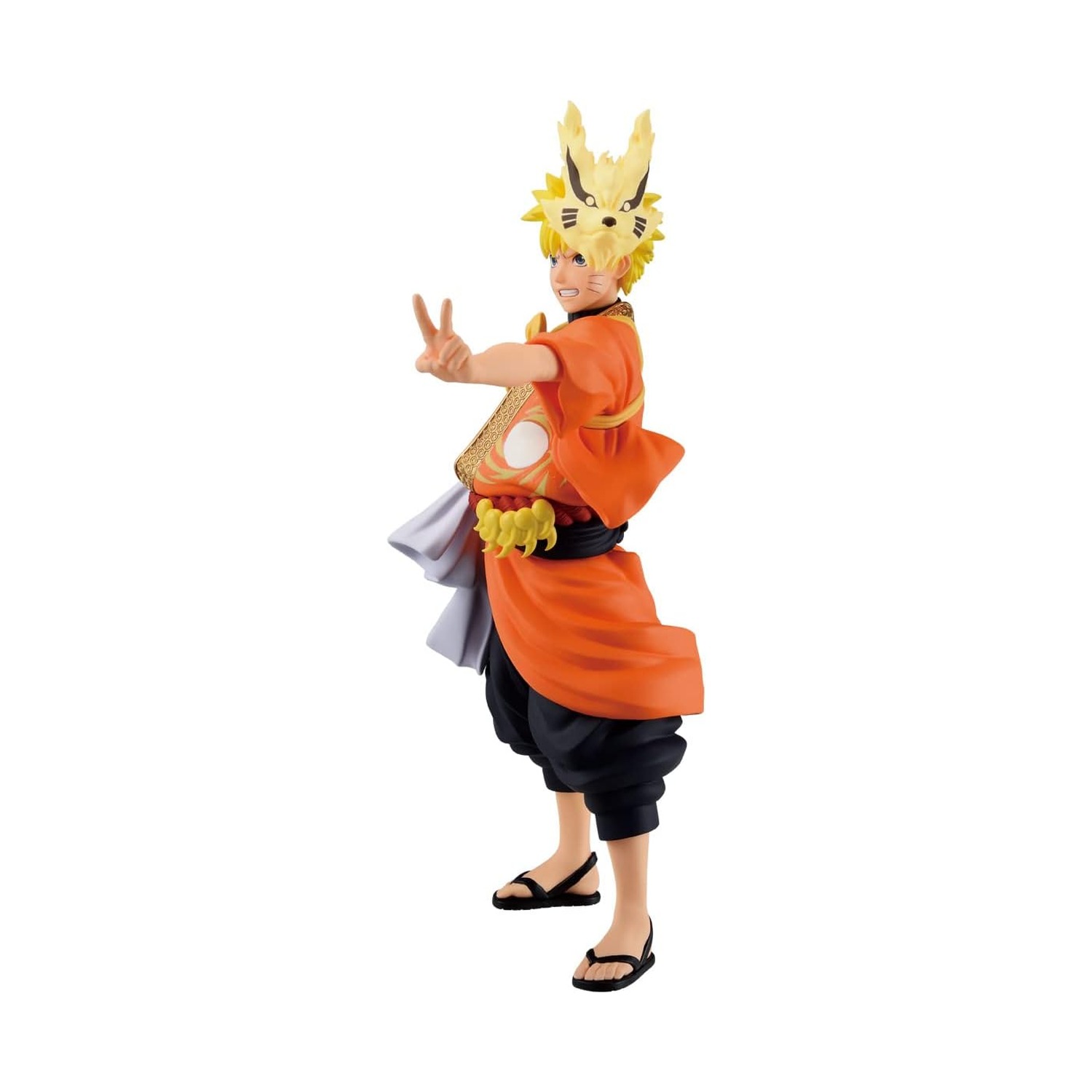 NARUTO Shippuden Uzumaki Naruto (Traje Comemorativo de 20 Anos do Anime) — Estátua Colecionável Banpresto (aprox. 16 cm) [Sob encomenda] — imagem 2