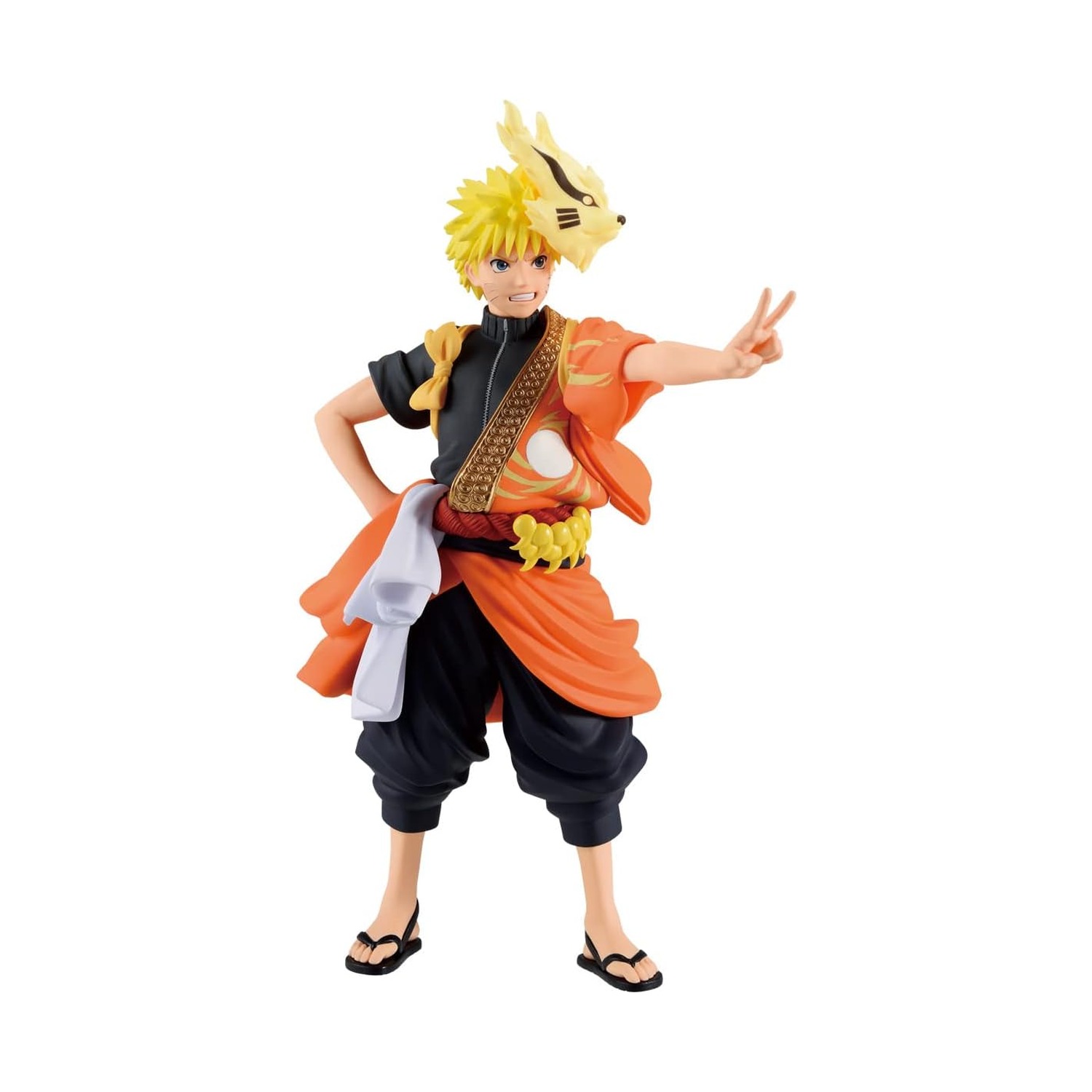 NARUTO Shippuden Uzumaki Naruto (Traje Comemorativo de 20 Anos do Anime) — Estátua Colecionável Banpresto (aprox. 16 cm) [Sob encomenda] — imagem 3